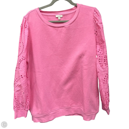 Sweatshirt Crewneck By Talbots In Pink, Size: 1x