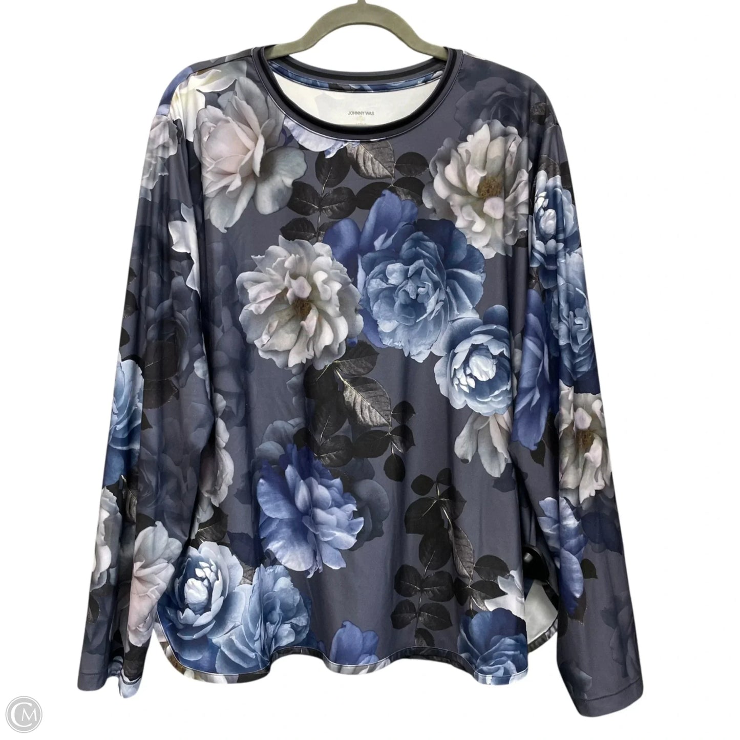 Top Long Sleeve By Johnny Was In Blue, Size: Xl