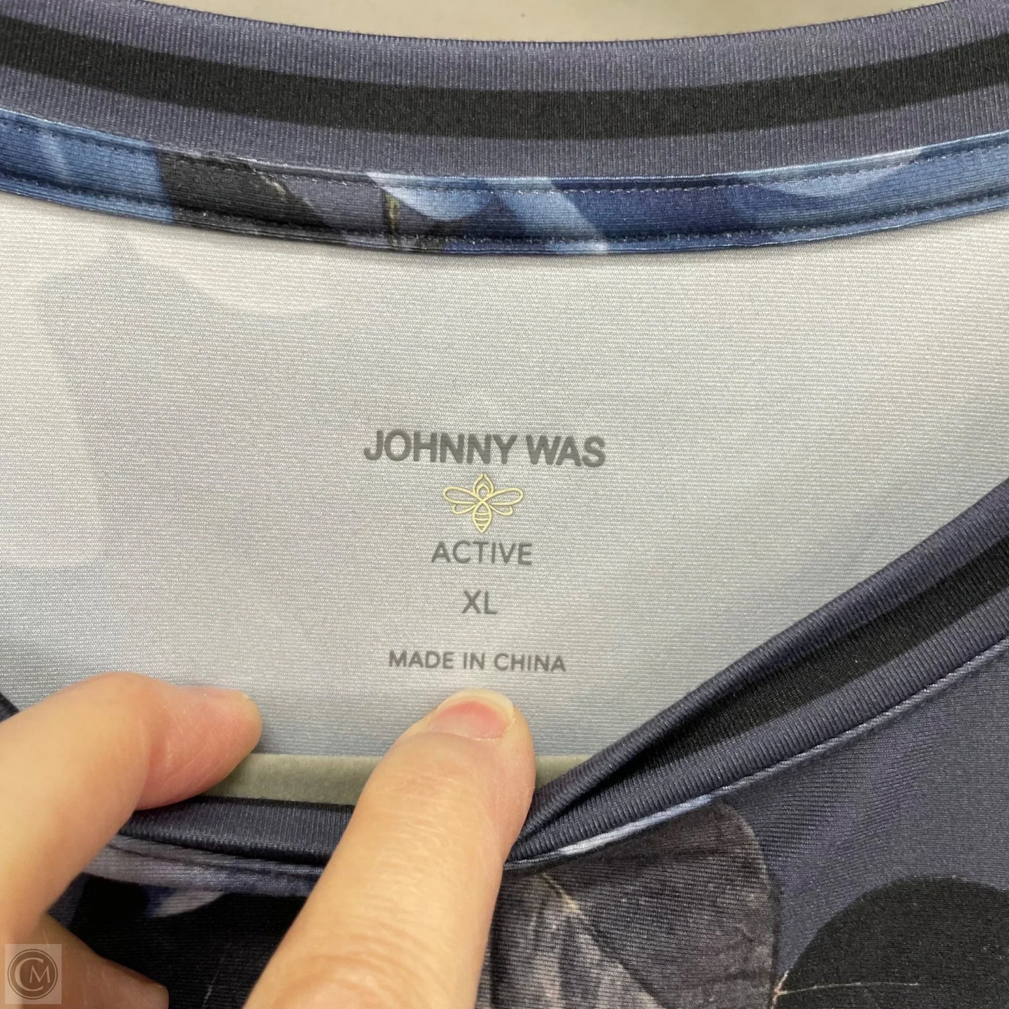 Top Long Sleeve By Johnny Was In Blue, Size: Xl