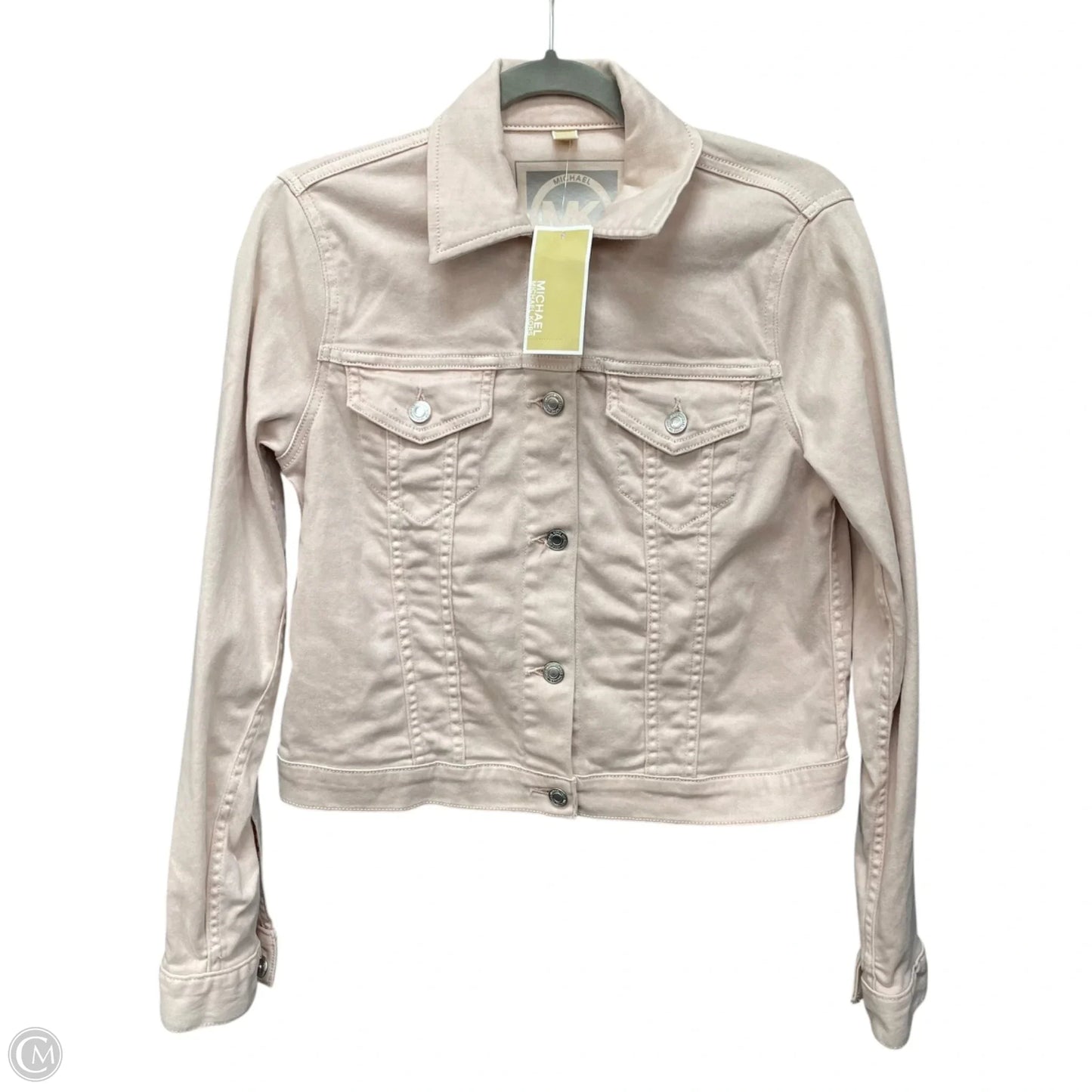 Jacket Denim By Michael By Michael Kors In Pink Denim, Size: S