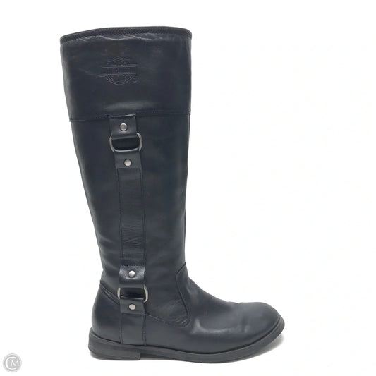 Boots Knee Flats By Harley Davidson In Black, Size: 6.5