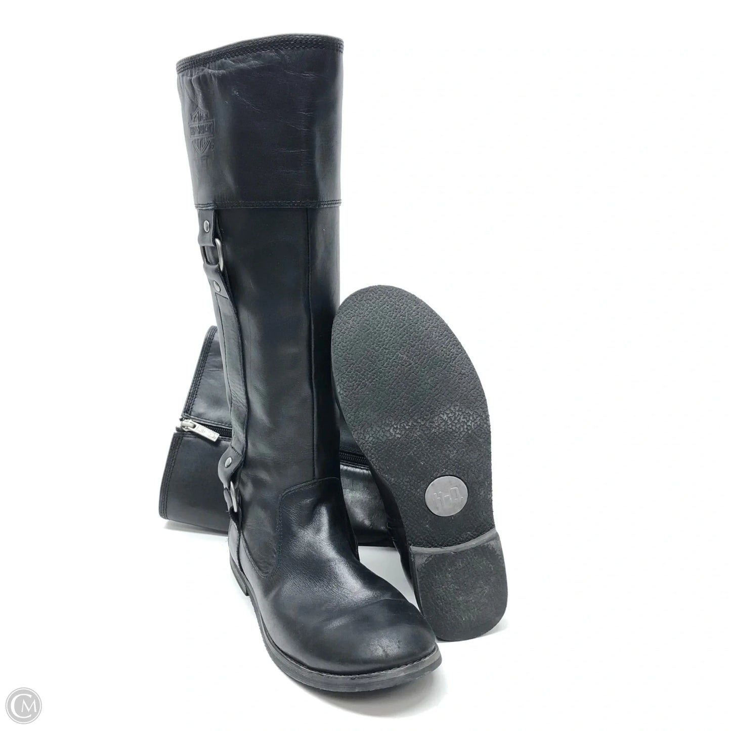 Boots Knee Flats By Harley Davidson In Black, Size: 6.5