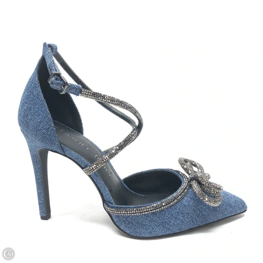 Shoes Heels Stiletto By Gianni Bini In Blue Denim, Size: 7.5
