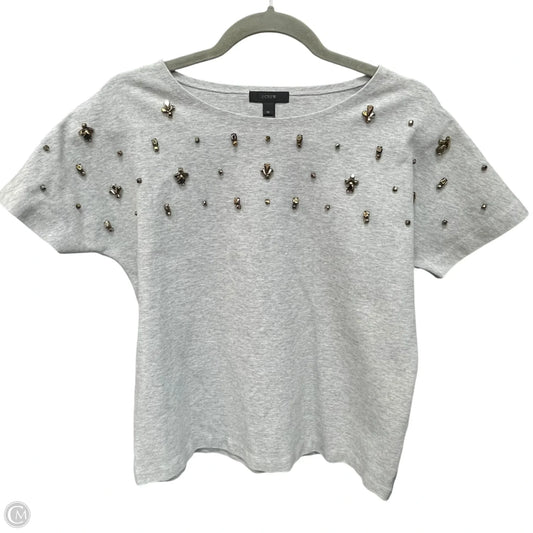 Top Short Sleeve By J. Crew In Grey, Size: M