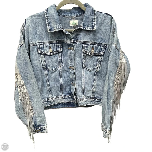 Jacket Denim By Clothes Mentor In Blue Denim, Size: S