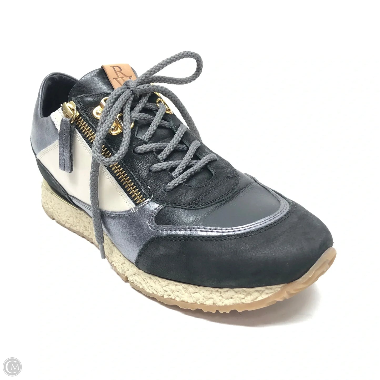 Shoes Sneakers By Ron White In Blue & Silver, Size: 9.5