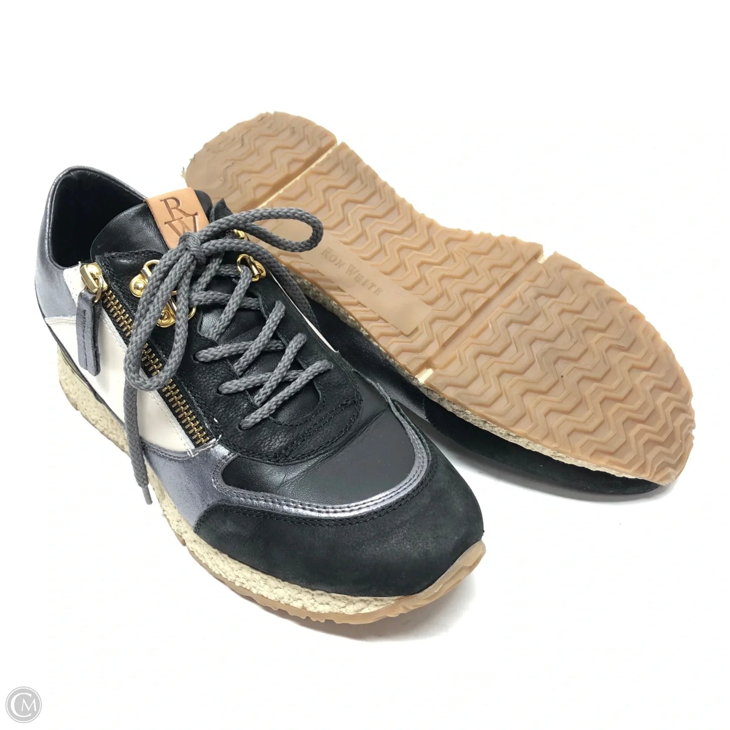 Shoes Sneakers By Ron White In Blue & Silver, Size: 9.5