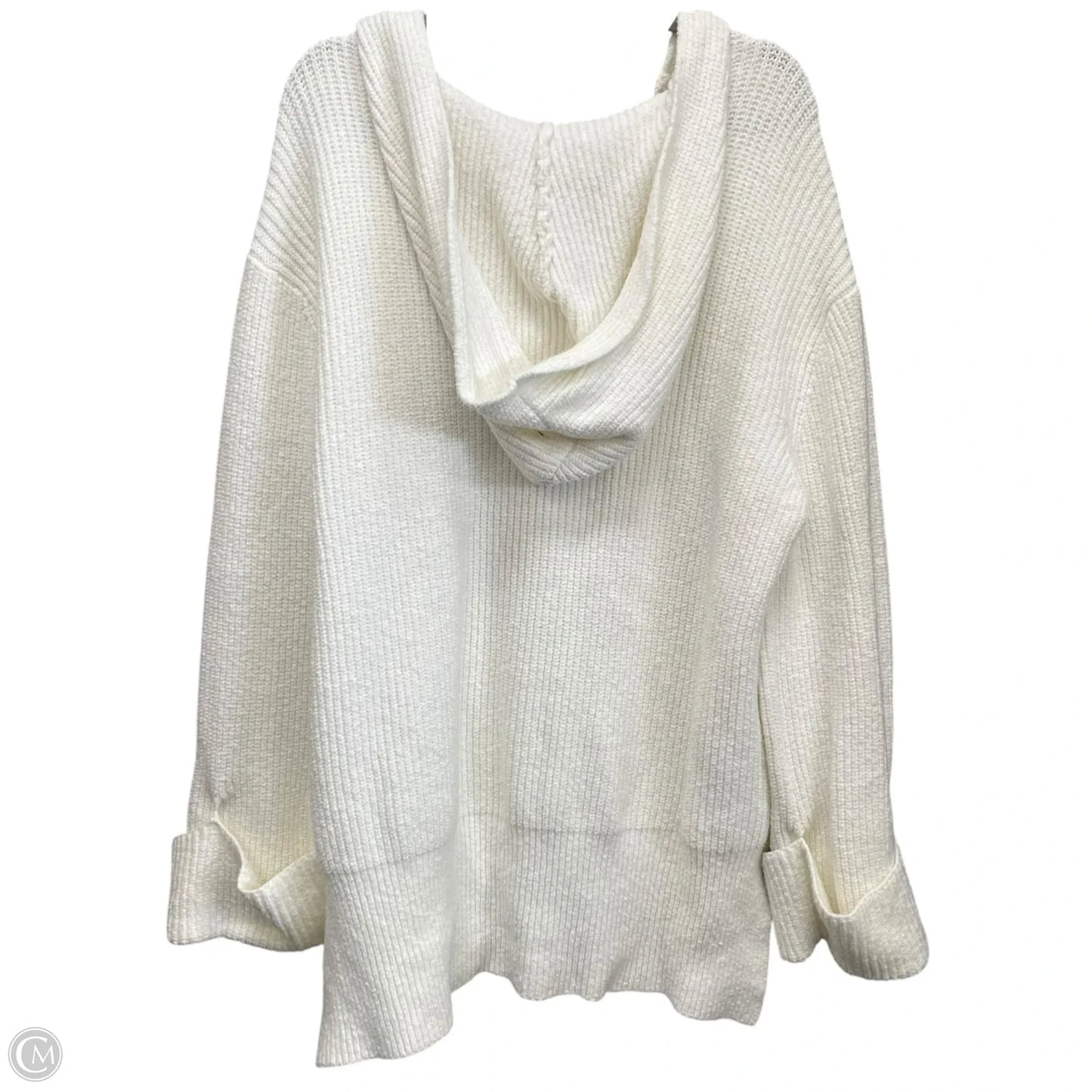 Sweater By Anthropologie In Ivory, Size: L