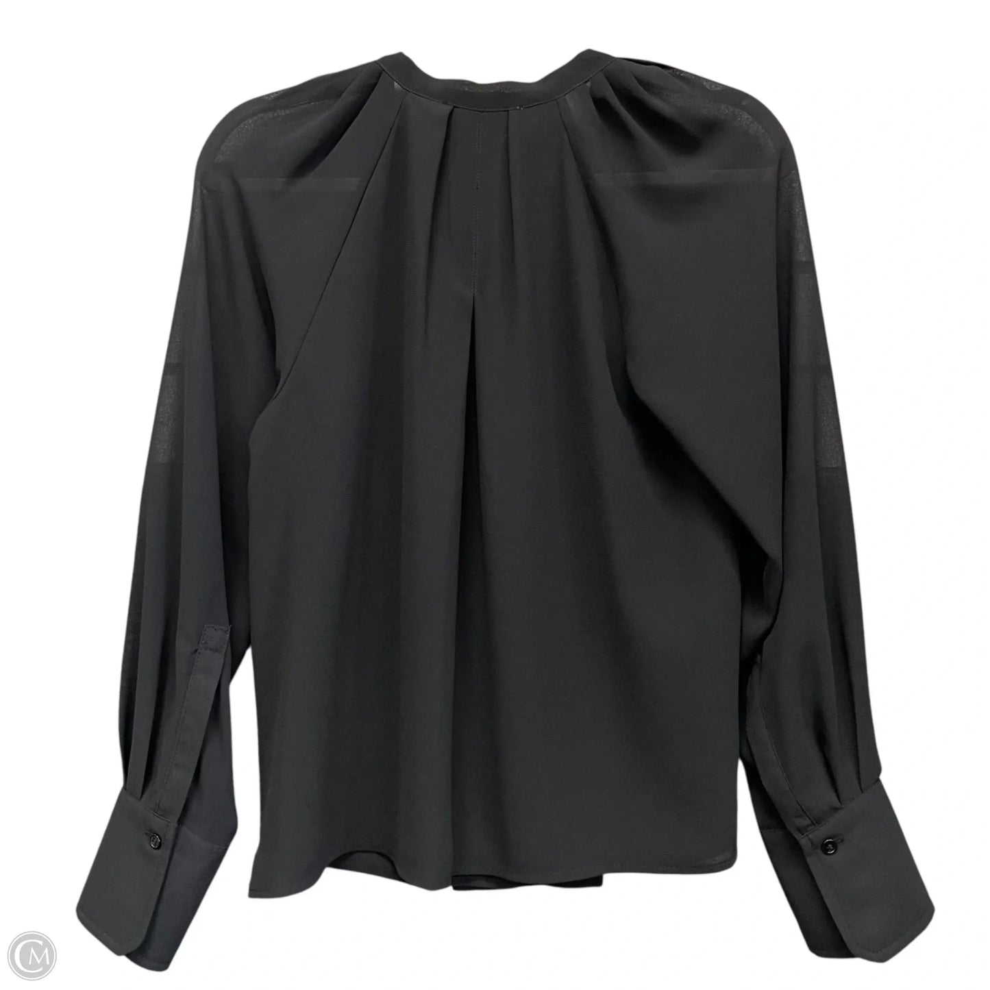 Blouse Long Sleeve By Cece In Black, Size: Xs