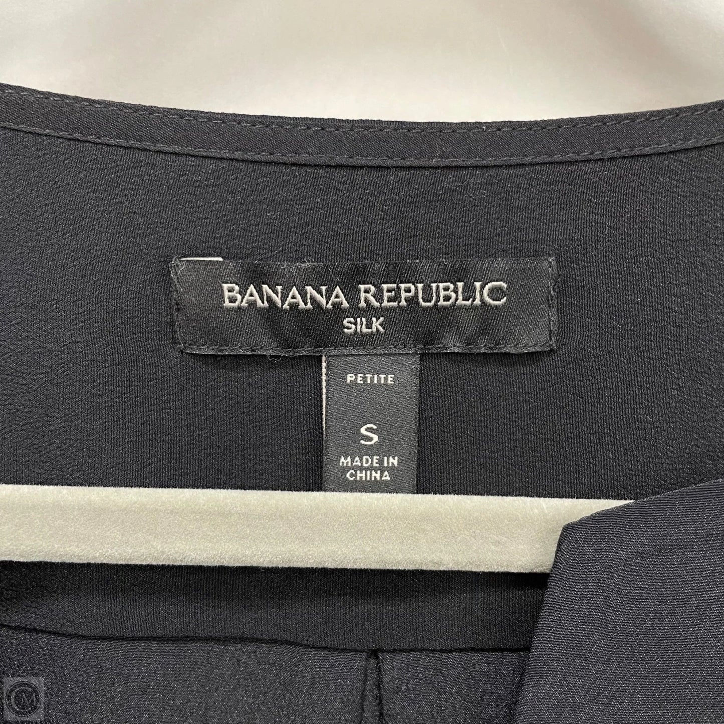 Blouse Long Sleeve By Banana Republic In Black, Size: S