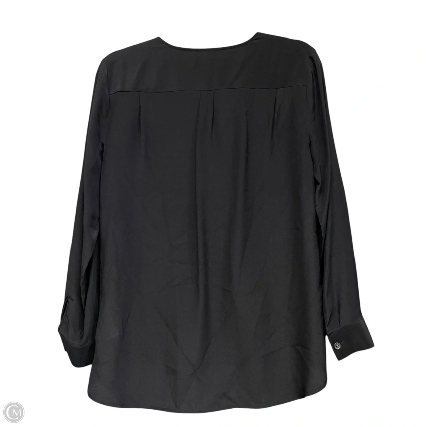 Blouse Long Sleeve By Banana Republic In Black, Size: S