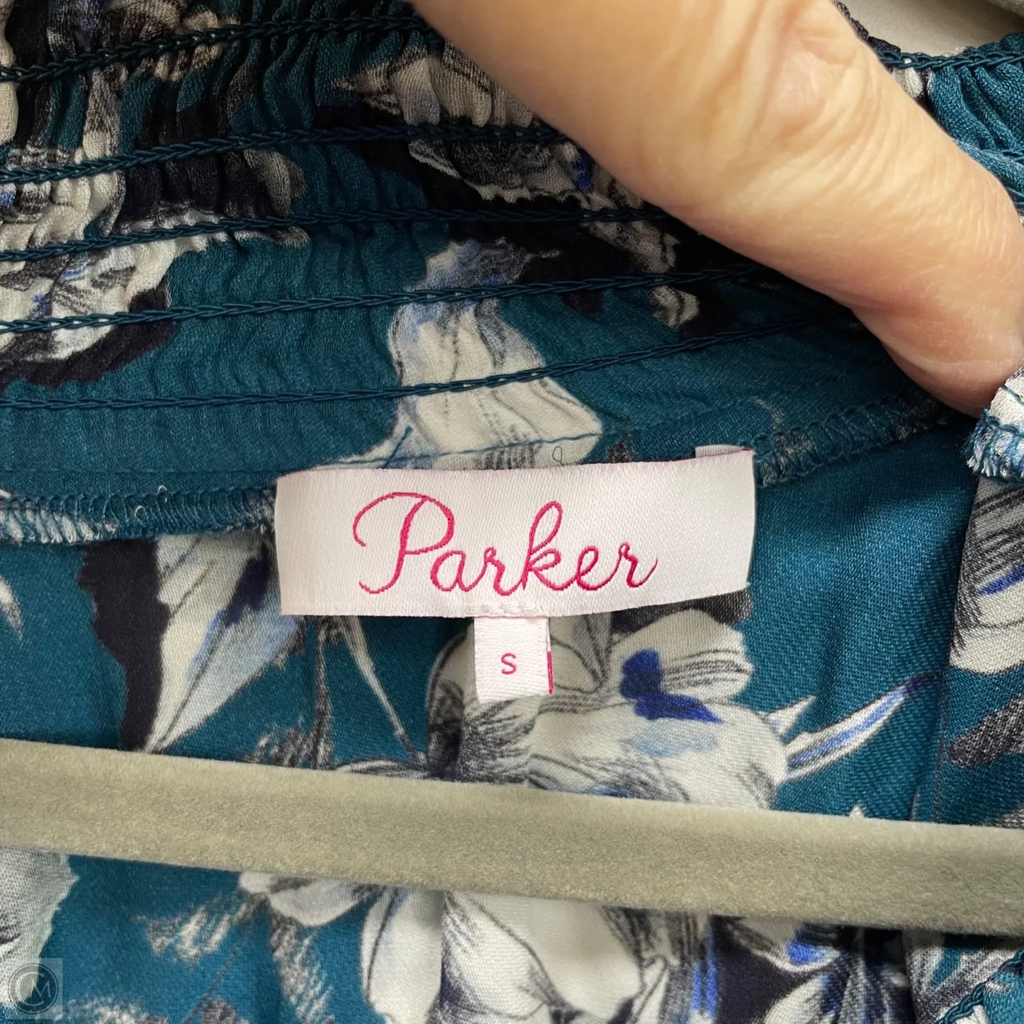 Blouse Long Sleeve By Parker In Teal, Size: S