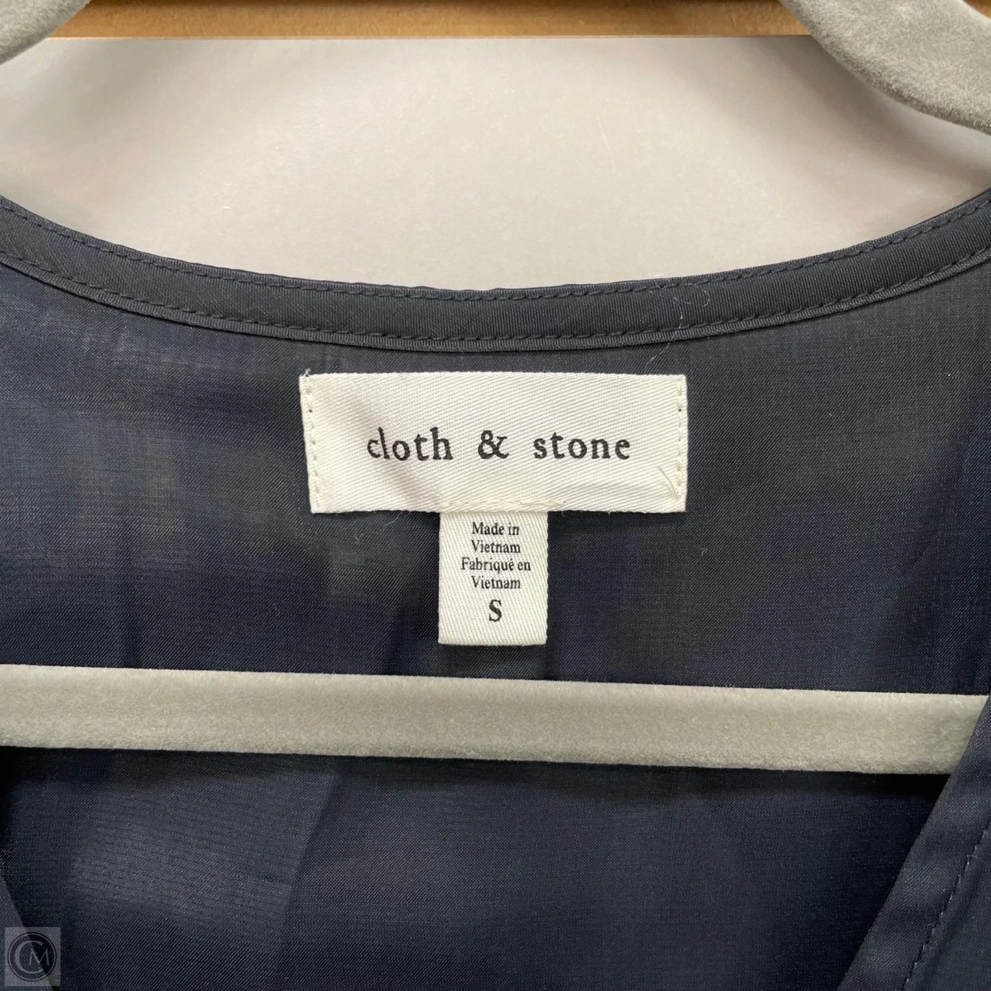 Blouse Long Sleeve By Cloth & Stone In Black, Size: S