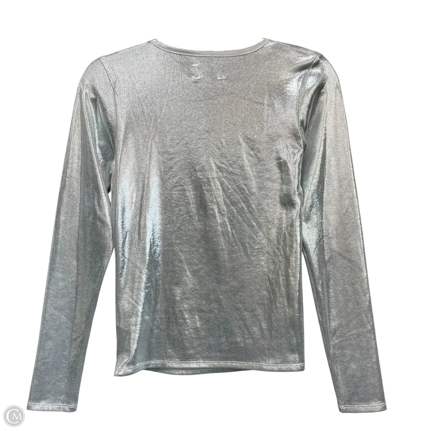 Top Long Sleeve By Cmc In Silver, Size: Xs