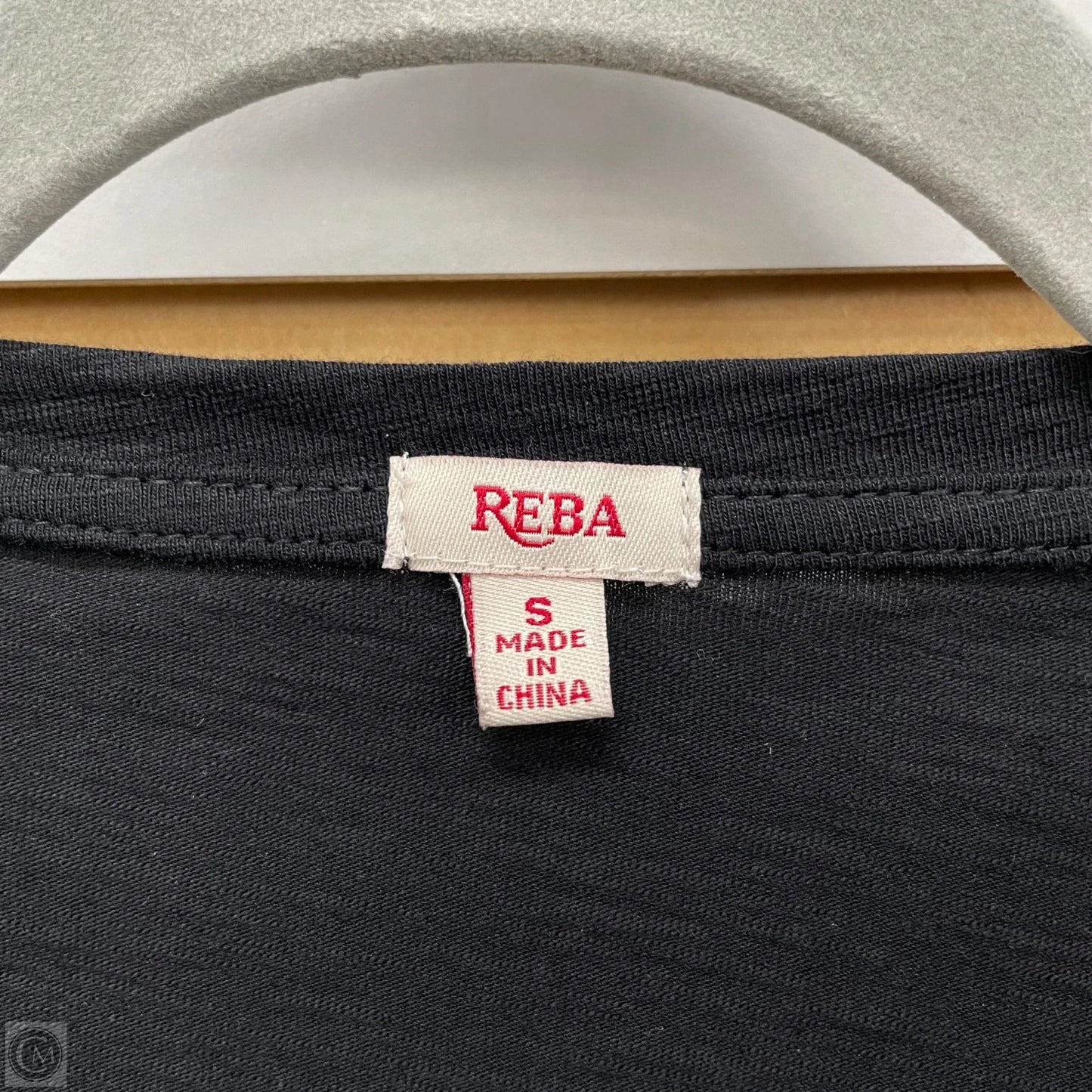 Top Long Sleeve By Reba In Black, Size: S