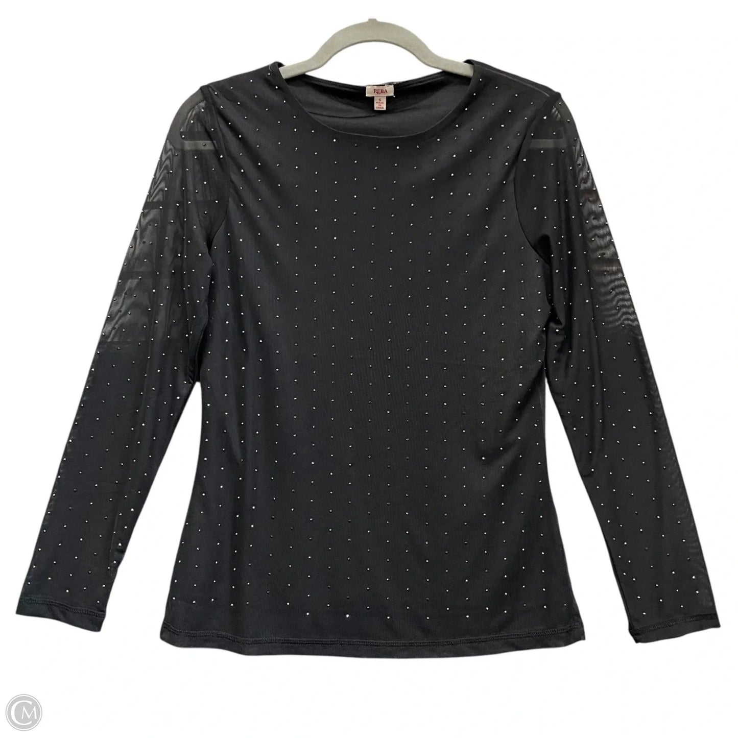 Top Long Sleeve By Reba In Black, Size: S