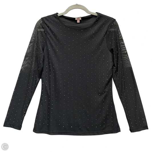 Top Long Sleeve By Reba In Black, Size: S
