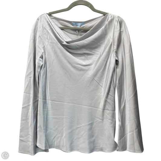Blouse Long Sleeve By Antonio Melani In Grey, Size: S
