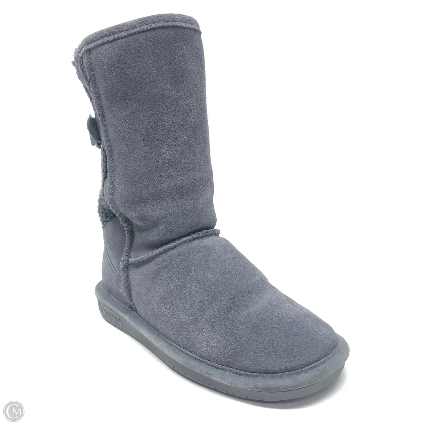 Boots Ankle Heels By Bearpaw In Grey, Size: 7