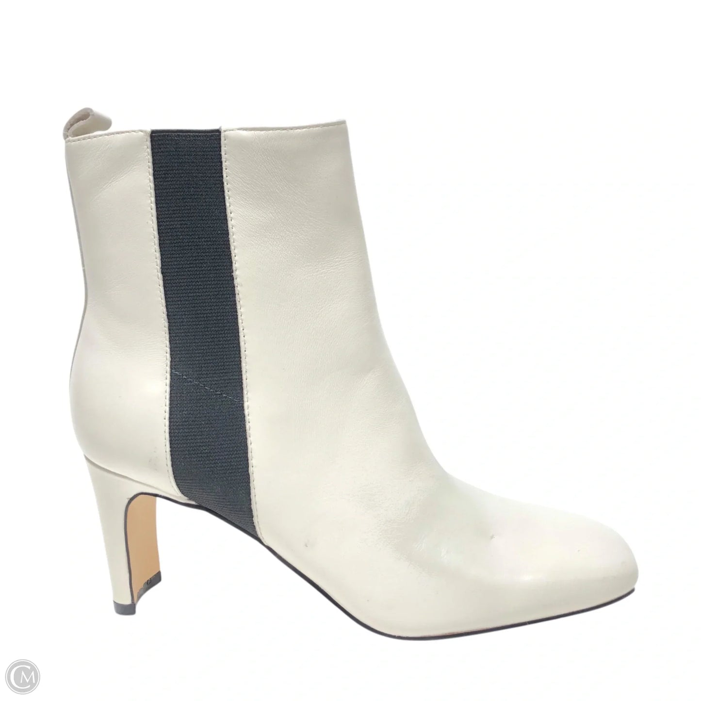 Boots Ankle Heels By Calvin Klein In White, Size: 6.5