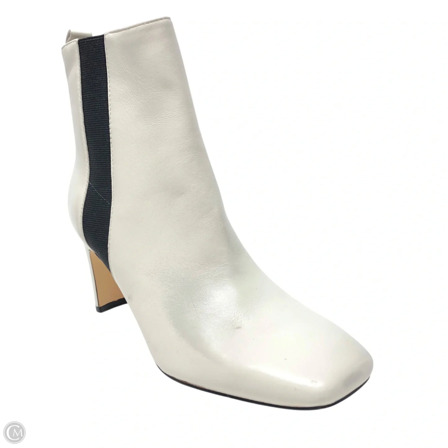 Boots Ankle Heels By Calvin Klein In White, Size: 6.5