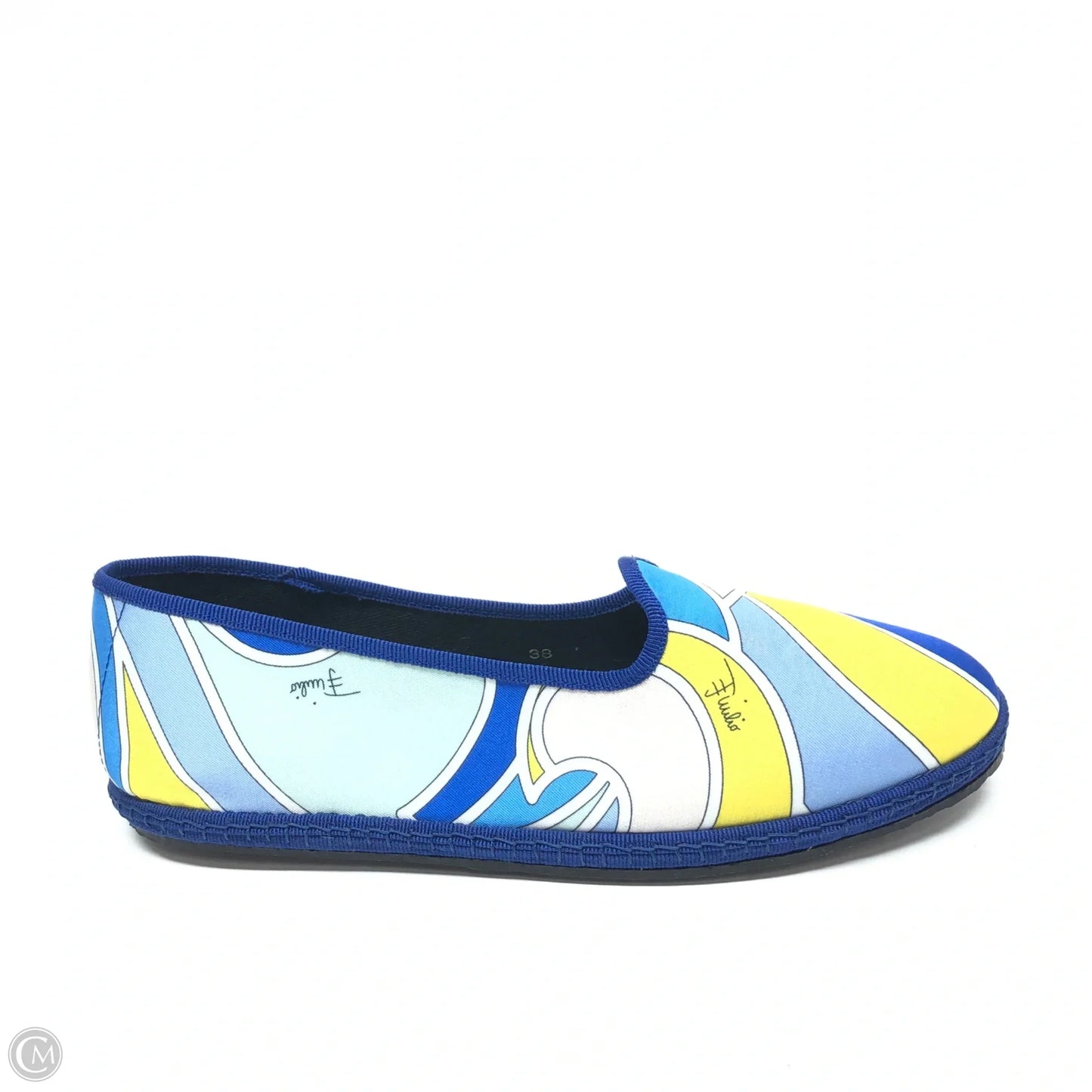 Shoes Flats By Emilio Pucci In Blue, Size: 6