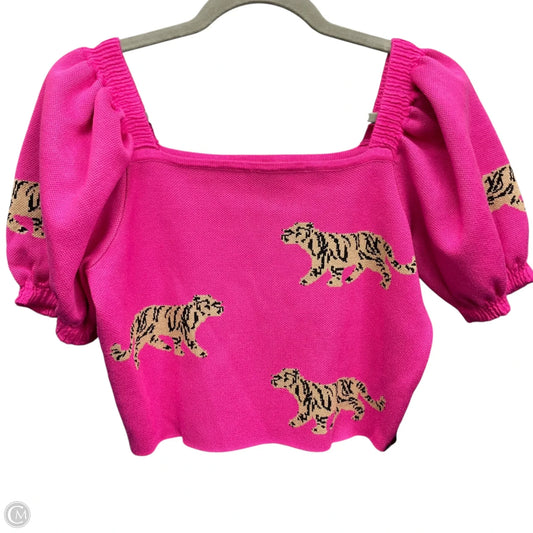 Top Short Sleeve By Entro In Pink, Size: M