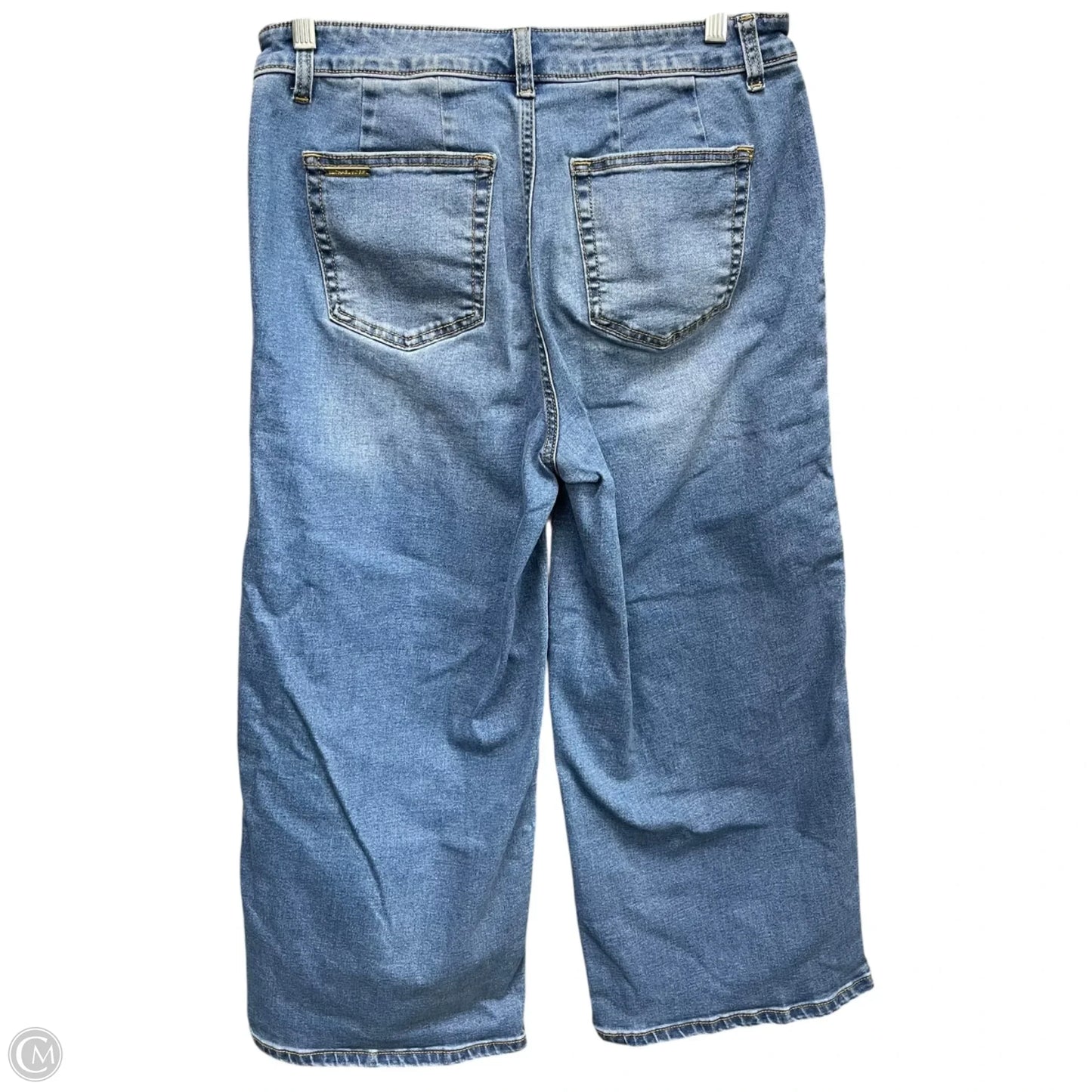 Jeans Cropped By Michael By Michael Kors In Blue Denim, Size: 8