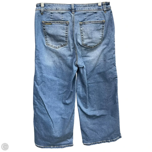 Jeans Cropped By Michael By Michael Kors In Blue Denim, Size: 8