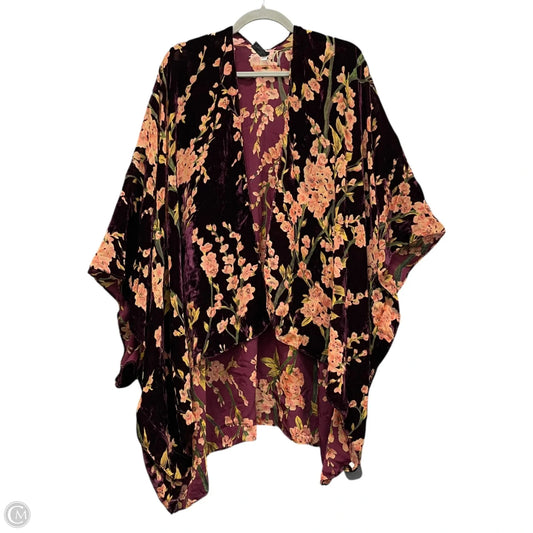 Kimono By Lane Bryant In Floral Print, Size: Osfm