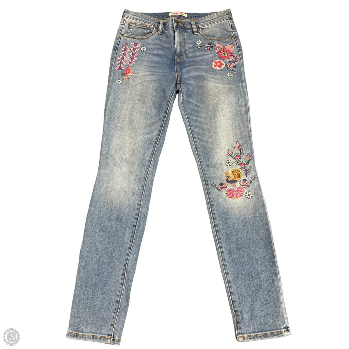 Jeans Skinny By Johnny Was In Blue Denim, Size: 2