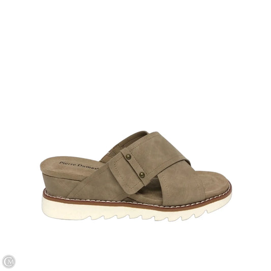 Sandals Heels Platform By Pierre Dumas In Brown, Size: 10