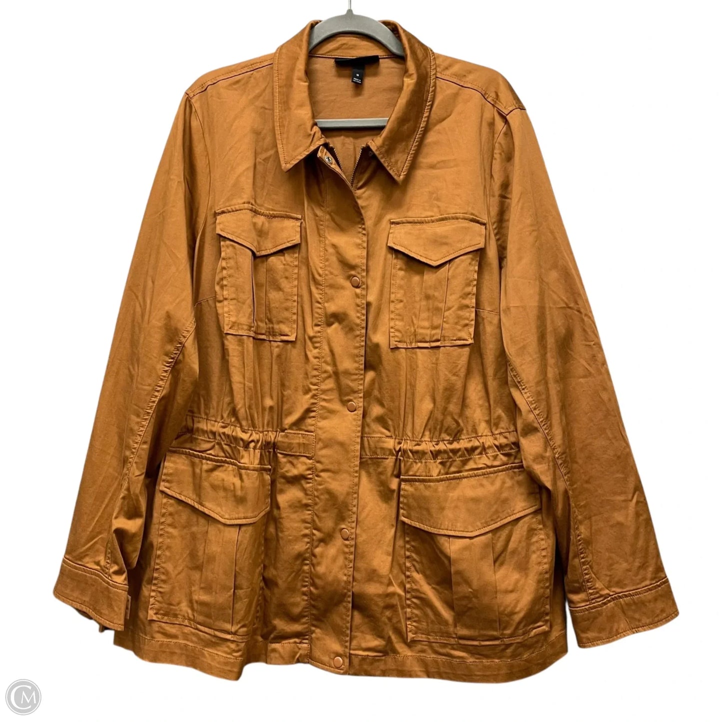 Jacket Utility By Lane Bryant In Orange, Size: 18