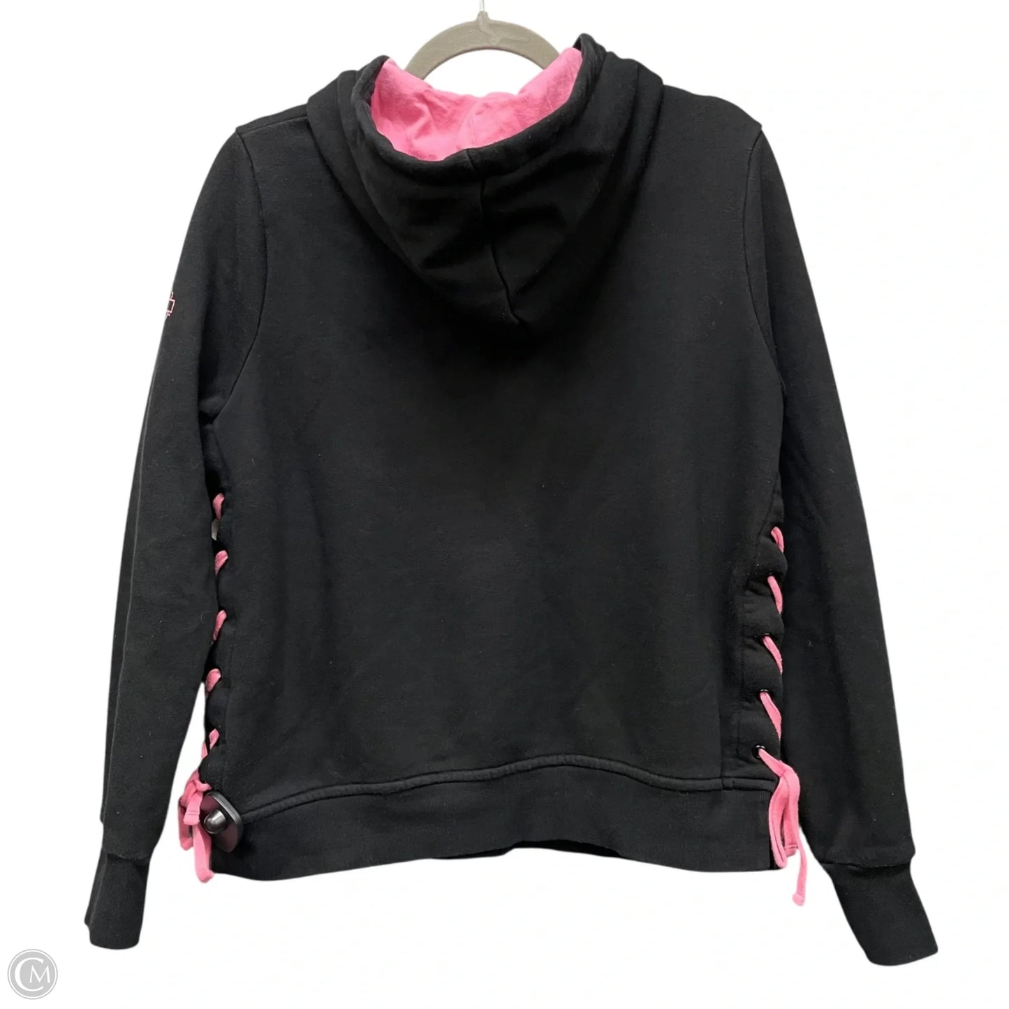 Sweatshirt Hoodie By Harley Davidson In Black & Pink, Size: M