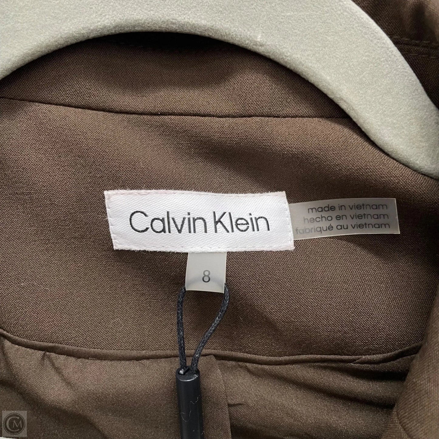 Blazer By Calvin Klein In Brown, Size: 8