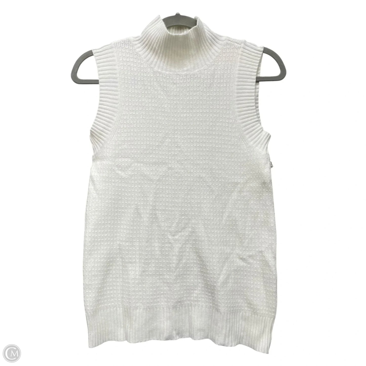 Vest Sweater By Cyrus Knits In Cream, Size: Xs