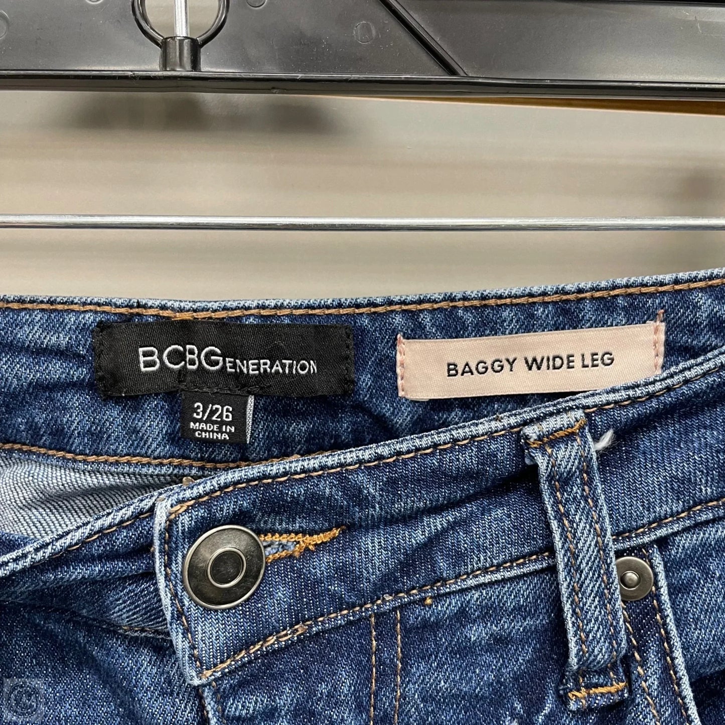 Jeans Wide Leg By Bcbgeneration In Blue Denim, Size: 2