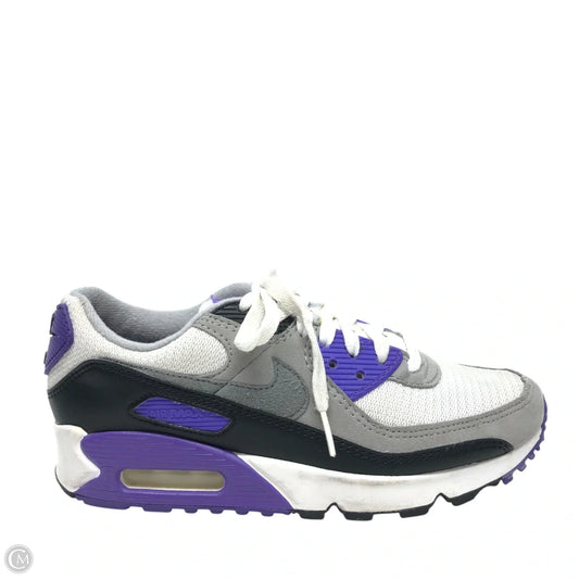 Shoes Sneakers By Nike In Grey & Purple, Size: 6.5