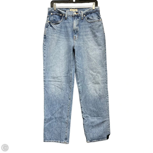 Jeans Straight By Madewell In Blue Denim, Size: 6