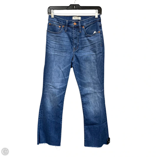Jeans Boot Cut By Madewell In Blue Denim, Size: 4
