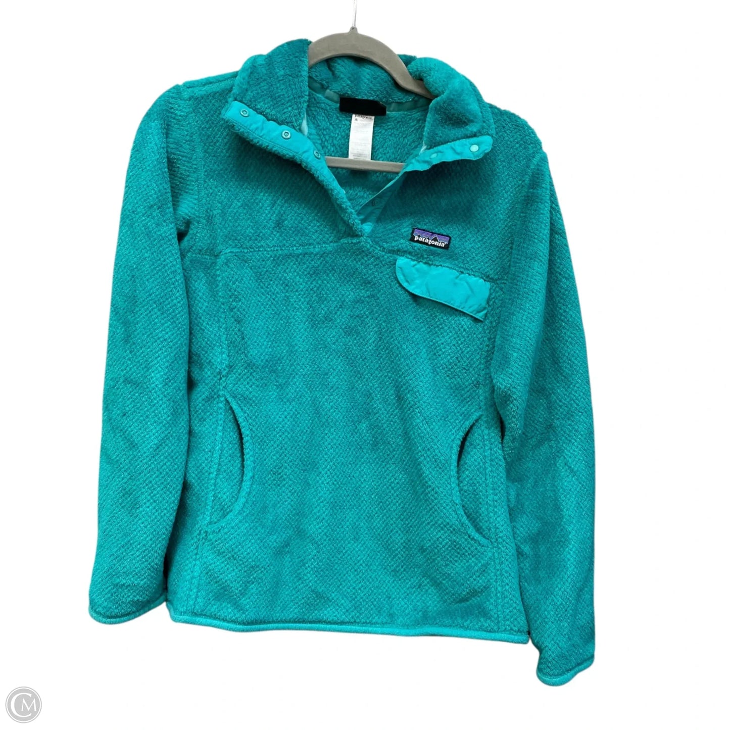 Jacket Fleece By Patagonia In Blue, Size: M