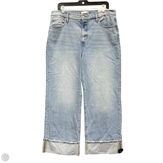 Jeans Wide Leg By Loft In Blue Denim, Size: 12
