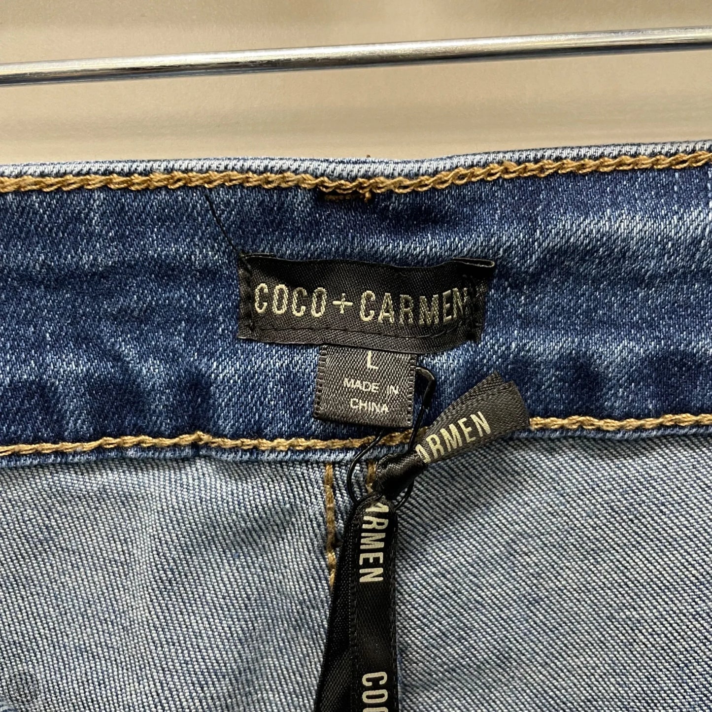 Jeans Skinny By Coco And Carmen In Blue Denim, Size: L