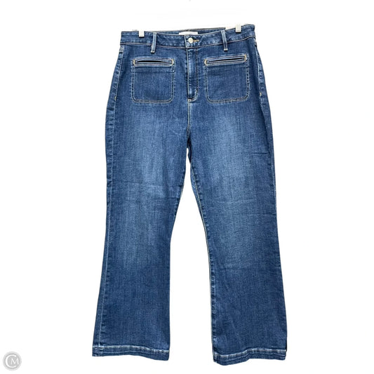 Jeans Boot Cut By Loft In Blue Denim, Size: 12