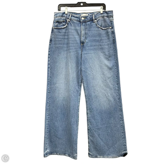Jeans Wide Leg By Loft In Blue Denim, Size: 12