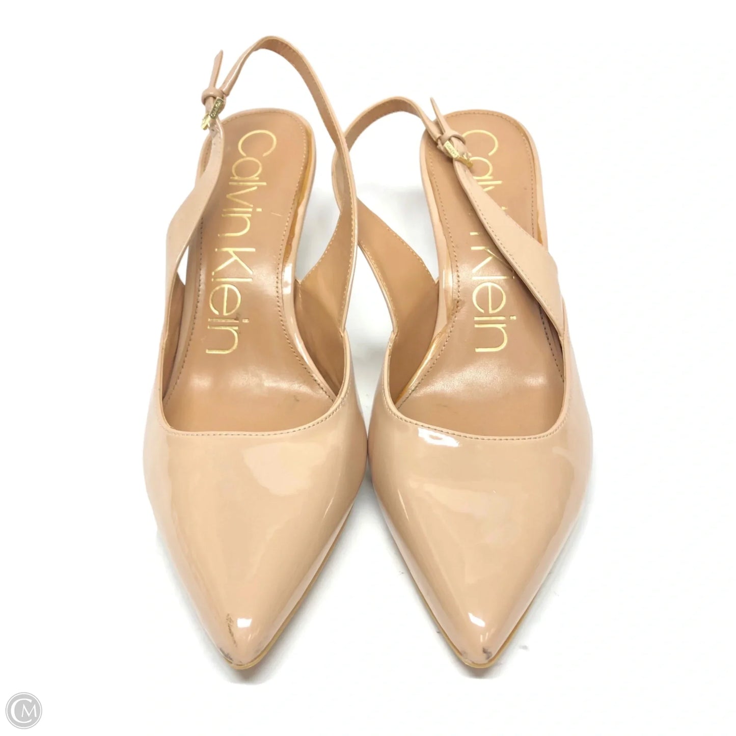 Shoes Heels Stiletto By Calvin Klein In Beige, Size: 10