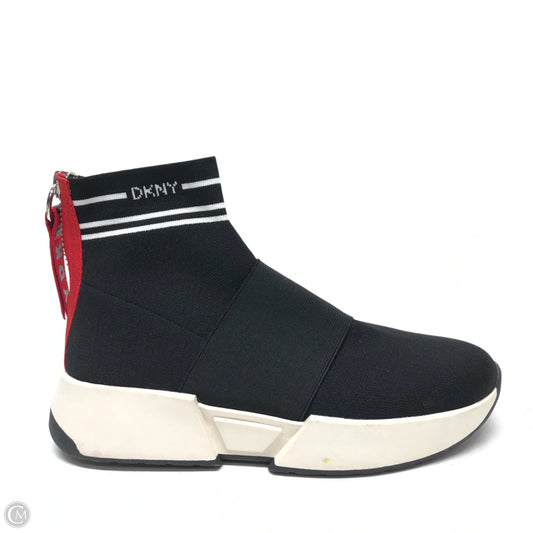 Shoes Sneakers Platform By Dkny In Black & White, Size: 10