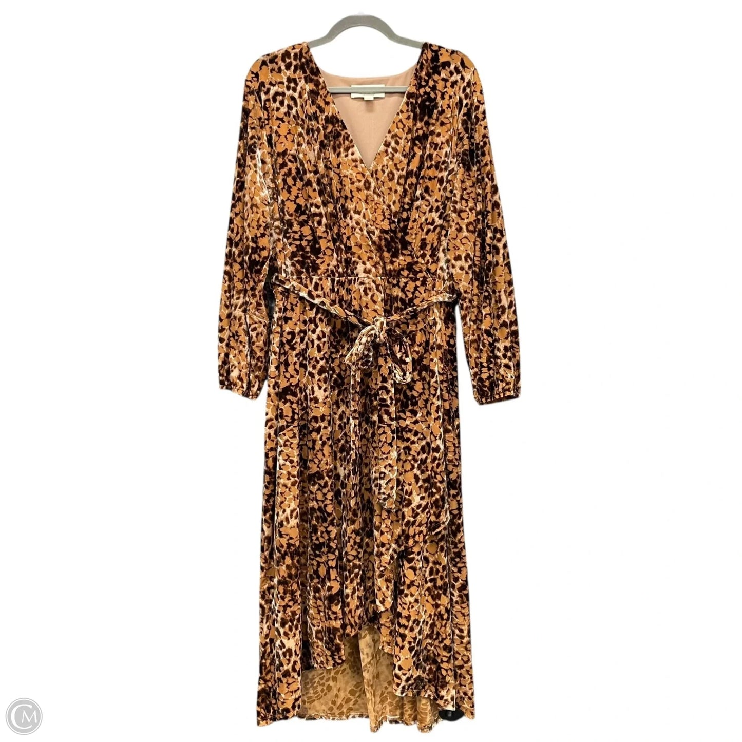 Dress Casual Midi By Nurture In Brown, Size: 1x