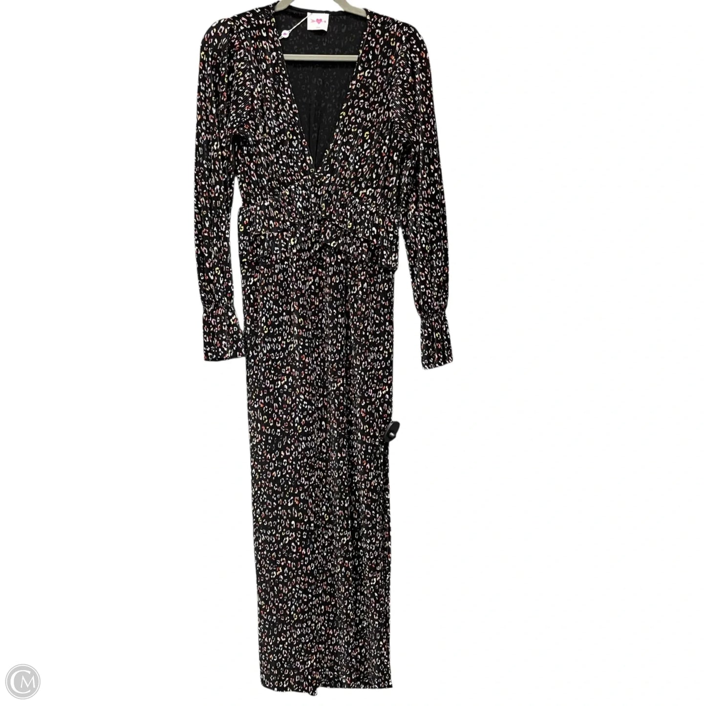 Dress Casual Midi By Buddy Love In Black & Pink, Size: Xs