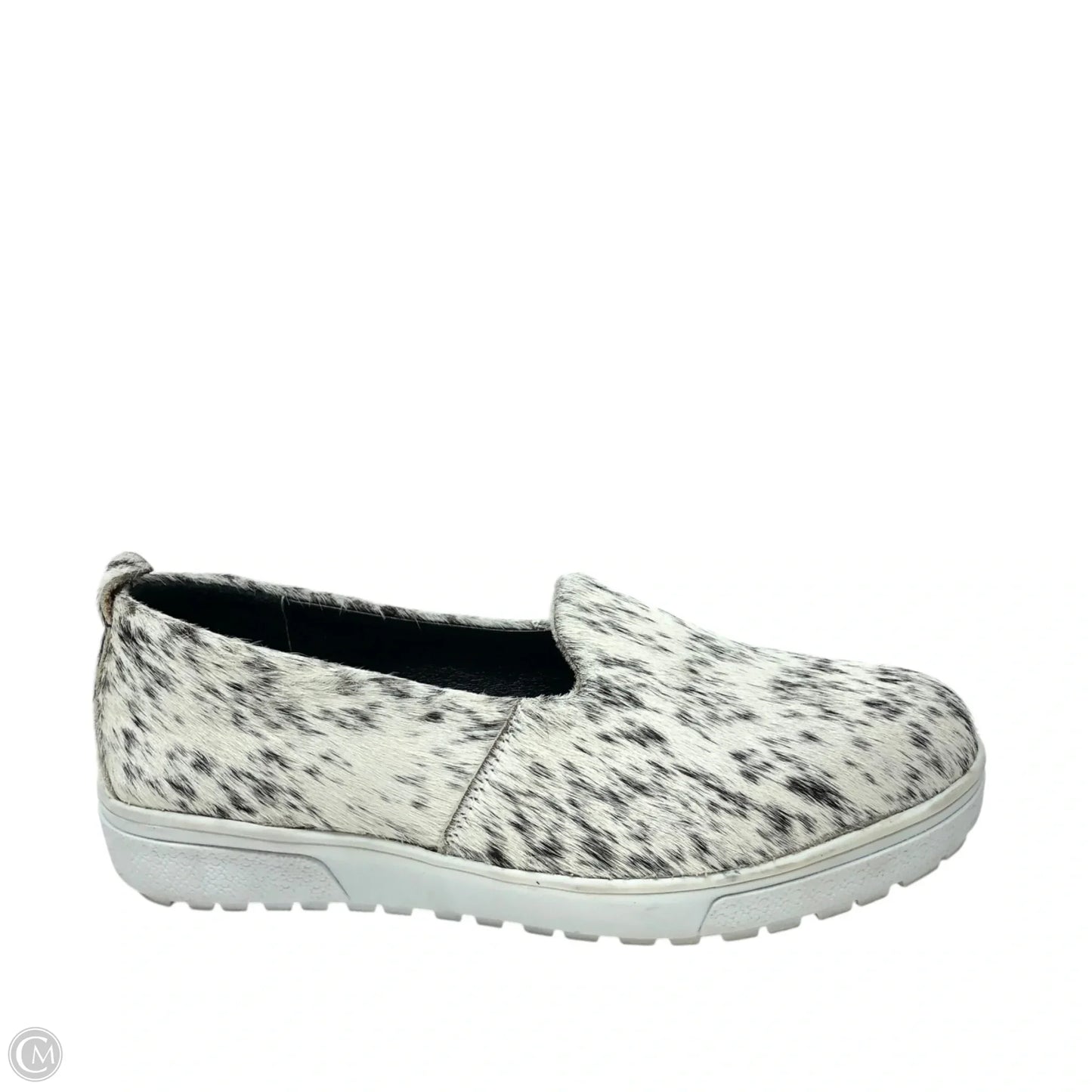 Shoes Flats By Cmb In Grey & White, Size: 8
